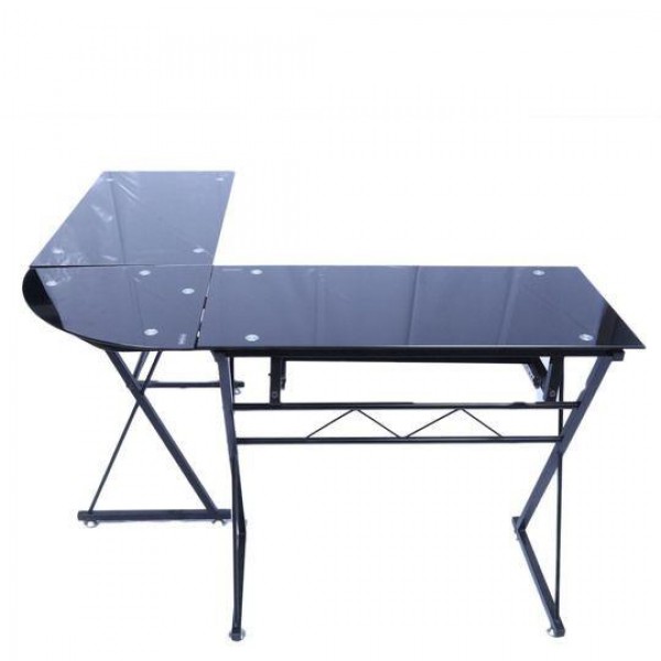 ESCRITORIO CRISTAL NEGRO EN-120 | Ejecutivo, Oficina, Escritorio