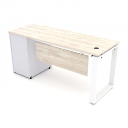 ESCRITORIO QUADRA CON PEDESTAL