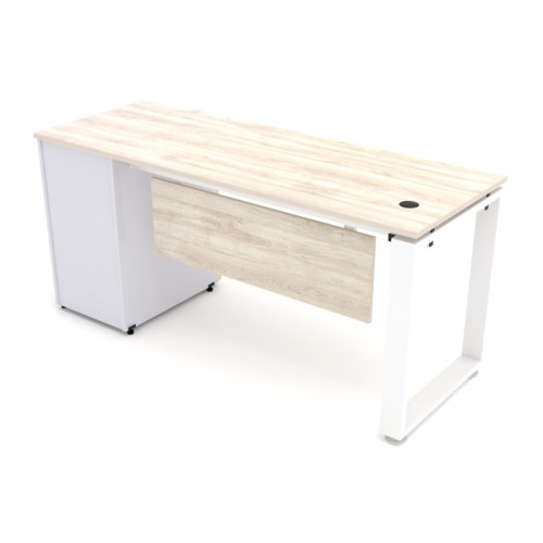 ESCRITORIO QUADRA CON PEDESTAL