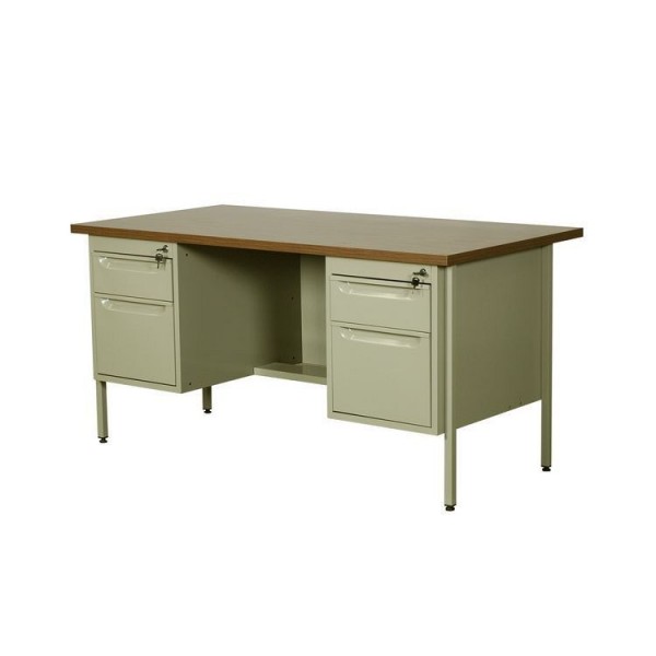 ESCRITORIO METALICO DOS PEDESTALES 150 | Escritorio metálico